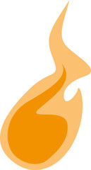 Burning Flame Illustration Element