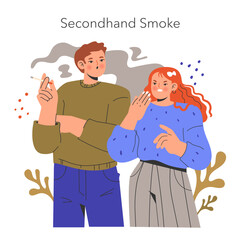 No Tobacco Day Flat Vector Illustration