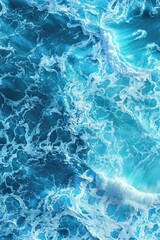 Fototapeta premium A close-up shot of ocean waves, perfect for use in travel or nature-themed designs