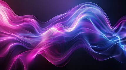 Naklejka premium Abstract Swirling Lines of Pink and Blue