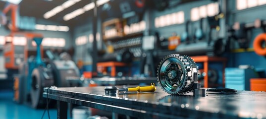 Engine Repair Promotional Banner Highlighting Expertise and Reliability with Copy Space