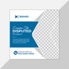 Modern creative social media post, professional post vector template.