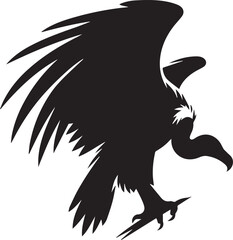 Obraz premium Vulture flying in action