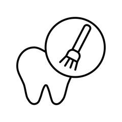 Obraz premium Tooth Polish Icon Ideal for Dental Care and Hygiene Themes