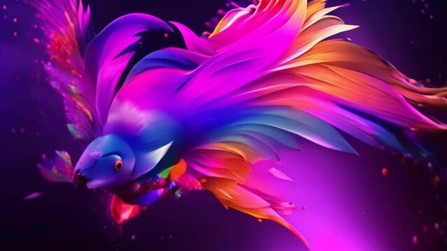 abstract background with flowers