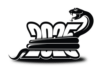 year; 2025; snake; boa; icon; new; festive; china; python; title; header; logo; vector; design; banner; template; art; black; illustration; animal; happy; card; invitation; character; graphic; asian; 