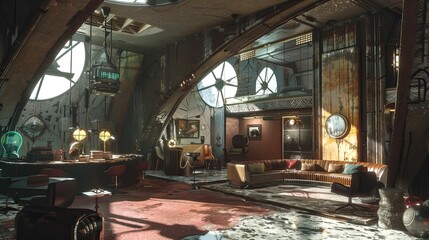 Fototapeta premium Luxury. AI generated art illustration.