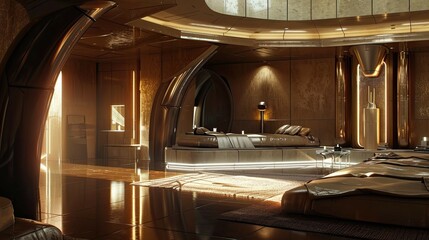 Luxury. AI generated art illustration.