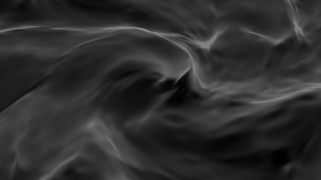 Play of iridescent light on waving gray water surface. Slow motion of abstract rainbow background with fluent ripple close up.