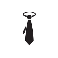 Necktie icon design, isolated on white background, vector illustration