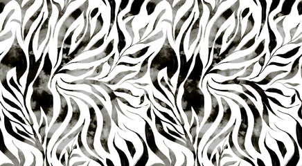 Leopard and zebra pattern design, illustration background, brown leopard and zebra design pattern. Textile print pattern.