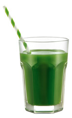 copo com suco verde isolado em fundo transparente