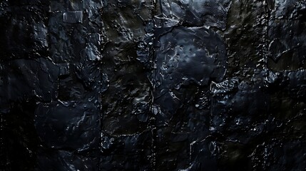 Fototapeta premium A black surface with cracks