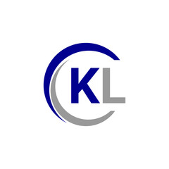 Alphabet letters Initials Monogram logo KL, INITIAL Letter KL logo design, template vector illustration. KL Initial Letter Logo design vector template, Graphic Alphabet Symbol for Corporate Business.