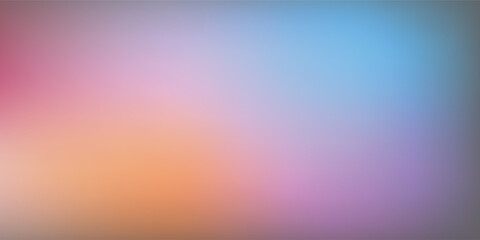 Smooth and blurry colorful gradient mesh background. Modern bright rainbow colors. Easy editable soft colored vector banner template. Premium quality