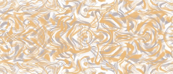 Seamless abstract pattern. Simple background with yellow, grey, white texture. Digital brush strokes background. Illustration. Design for textile fabrics, wrapping paper, background, wallpaper, cover.