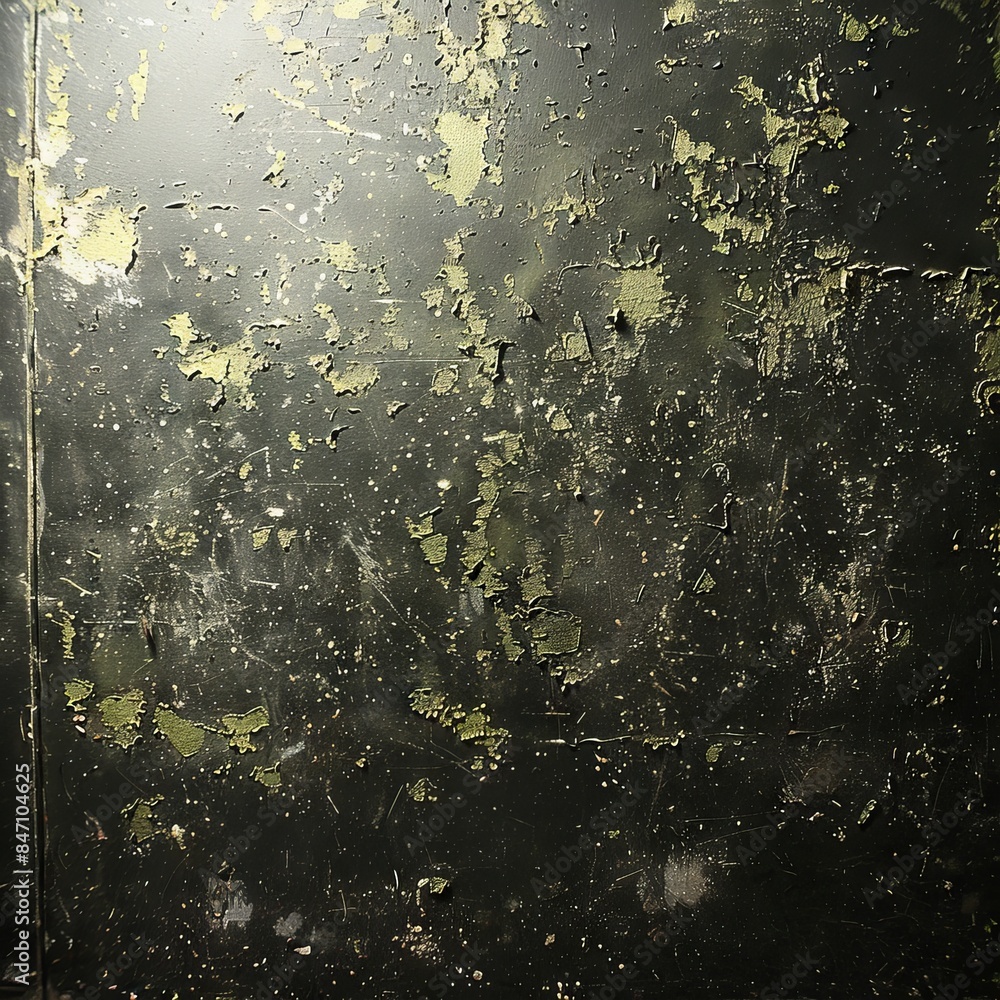 Poster textured surface with wavy green shapes covered in moss to create a natural and organic pattern.