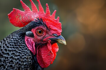 An image of a farmyard ginger rooster.