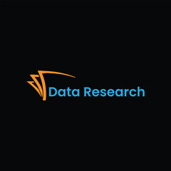 data research logo design vector