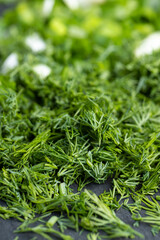 using spices of dill and onion in cooking