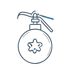 Obraz premium Combat Grenade Icon, AI Generative