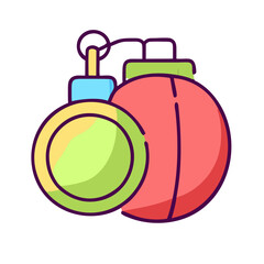 Obraz premium Combat Grenade Icon, AI Generative