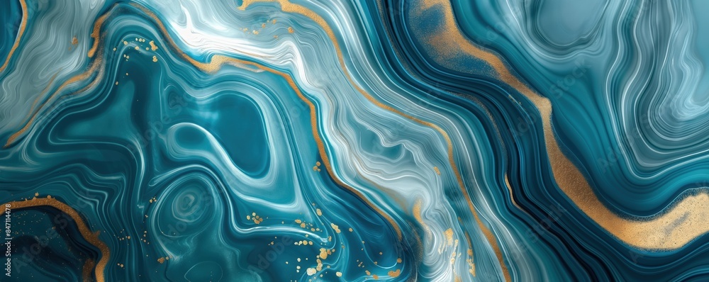 Poster abstract liquid marble background with swirling patterns.