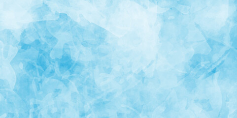 Obraz premium Abstract sky blue fantasy watercolor background texture .splash acrylic vector design .banner for wallpaper .watercolor wash aqua painted texture .abstract hand paint with stain backdrop .