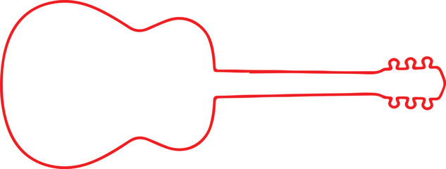 Acoustic Guitar Vector - Acoustic Guitar Silhouette