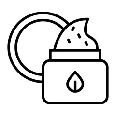 Scrub Vector Line Icon