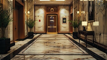 Fototapeta premium Interior of church. AI generated art illustration.