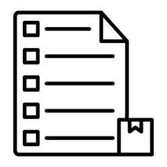Inventory Management Vector Line Icon