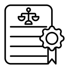 Patent Vector Line Icon