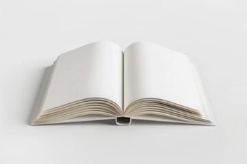Fototapeta premium 3D Render of an Open Book with Blank Pages