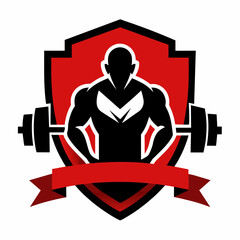 Fitness center logo vector illustration 