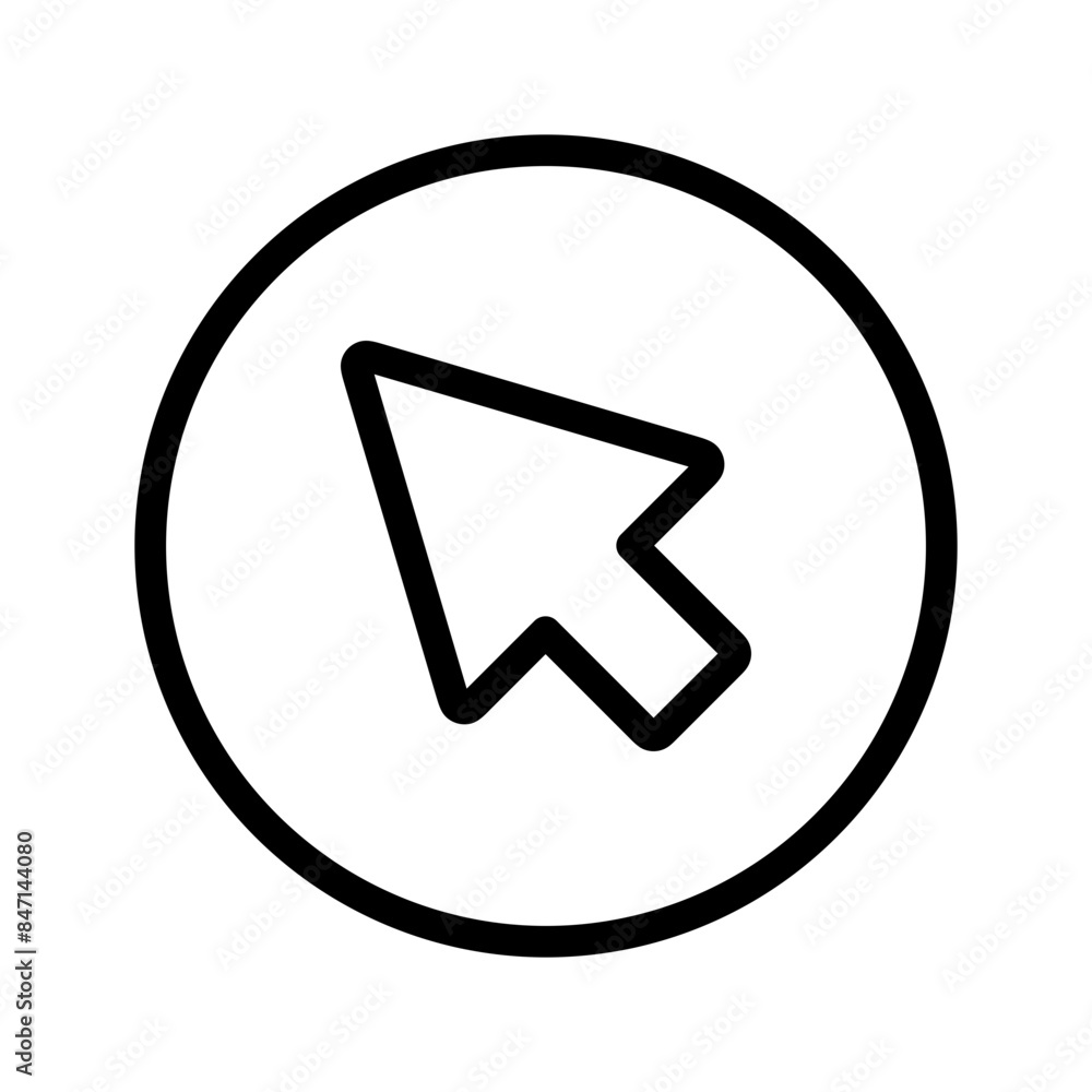 Poster cursor icon perfect for technology and user interface designs