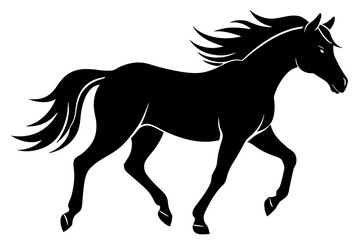 Horse silhouette vector illustration