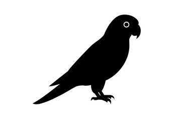 parrot bird silhouette vector illustration