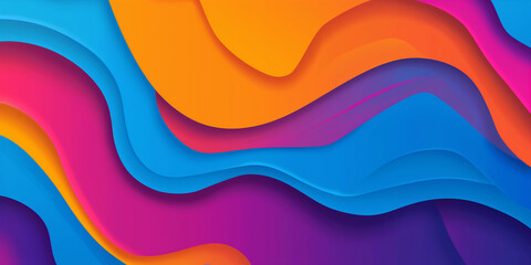 Leuchtfarbener abstrakter Hintergrund in Neon Farben und einzigartigen Design als Explosion 