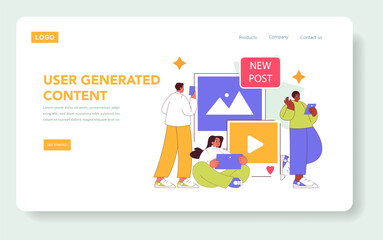 Social Media Marketing. Flat Vector Illustration