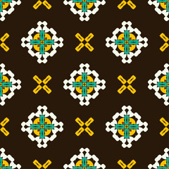 Vector ornamental seamless pattern. Background and wallpaper in classic style. Vector illustration can be used for backgrounds, motifs, textile, wallpapers, fabrics, gift wrapping, templates.
