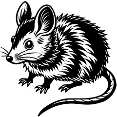 arabian spiny mouse vector illustration