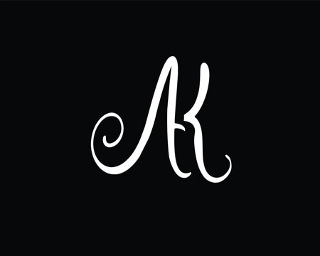 AK,KA VECTOR LOGO MONOGRAM ICON INITIALS