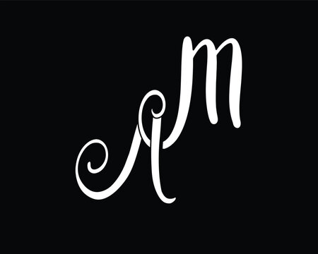 AM,MA ,A AND M,M AND A vector logo monogram alphabets
