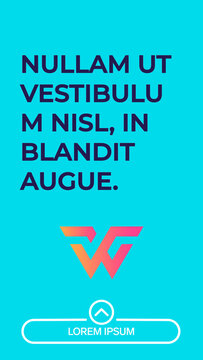 Vertical Story Media and Text Slideshow