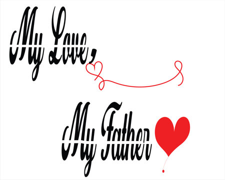 fathers day logo design print,my father my love abstract design monogram