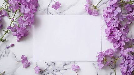 flower, paper, blank, card, design, white, background, empty, greeting, wedding, floral, invitation, frame, message, space, template, decoration, holiday, nature, birthday, note, concept, letter, mock