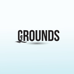 Grounds repairing house building logo design