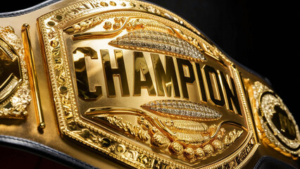 Gold Champion Belt, Boxing Belt, MMA Belt