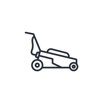 recommend clip art: lawn mower icon. vector.Editable stroke.linear style sign for use web design,logo.Symbol illustration.